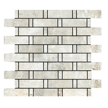 La Fabbrica Ava Artile С000510950 156313_Ivory_muretto_nat_ret Mozaika 30x30 cm, Włochy - zdjęcie 1 - zdjęcie 1