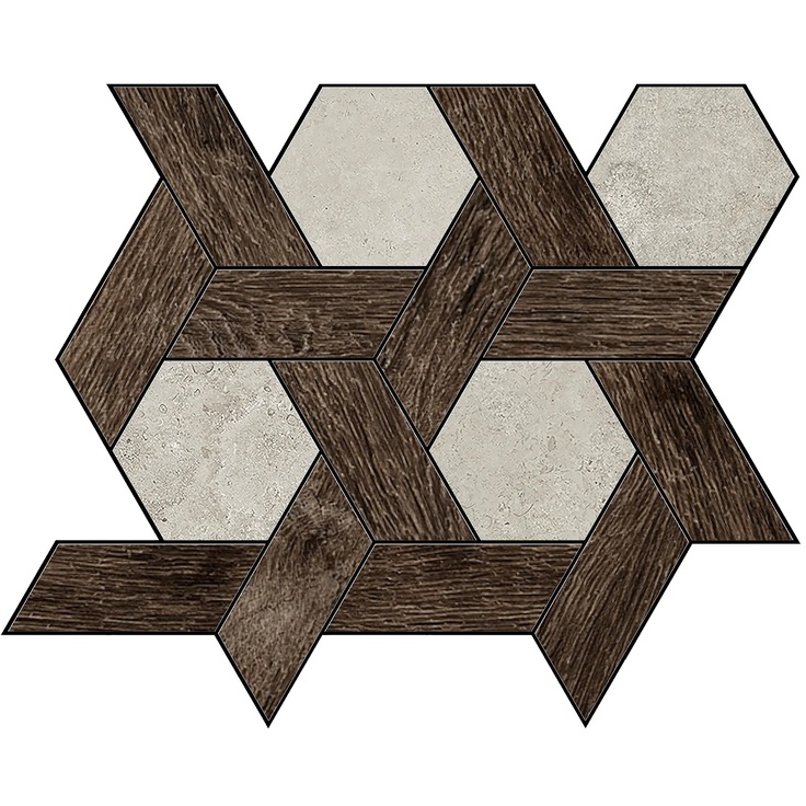 La Fabbrica Ava Il Cerreto С000511013 MOSCP03_Decoro/Amarone_brown_nat Mosaic 26x30 cm, Italy, concrete look - photo 1 La Fabbrica Ava Il Cerreto С000511013 MOSCP03_Decoro/Amarone_brown_nat Mosaic 26x30 cm, Italy, concrete look - photo 1