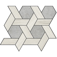 La Fabbrica Ava Il Cerreto С000511015 MOSCP05_Decoro/Champagne_grey_nat Mozaikk 26x30 cm, Italia, under betong - foto 1 - foto 1