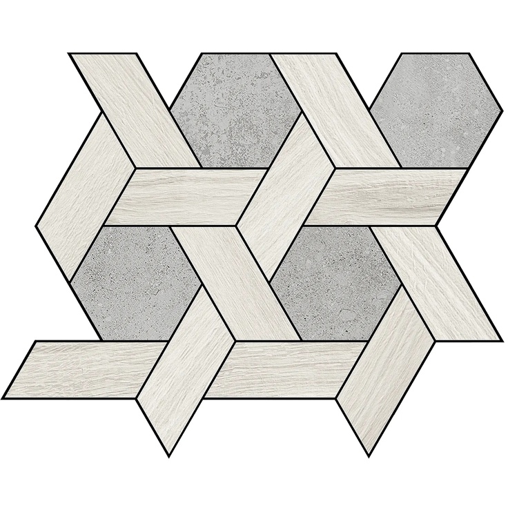 La Fabbrica Ava Il Cerreto С000511015 MOSCP05_Decoro/Champagne_grey_nat Mozaik 26x30 cm, Italien, under betonen - foto 1 La Fabbrica Ava Il Cerreto С000511015 MOSCP05_Decoro/Champagne_grey_nat Mozaik 26x30 cm, Italien, under betonen - foto 1
