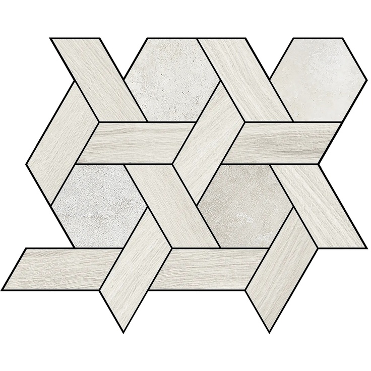 La Fabbrica Ava Il Cerreto С000511014 MOSCP04_Decoro/Champagne_white_nat Mozaika 26x30 cm, Itálie, pod betonem - fotografie 1 La Fabbrica Ava Il Cerreto С000511014 MOSCP04_Decoro/Champagne_white_nat Mozaika 26x30 cm, Itálie, pod betonem - fotografie 1