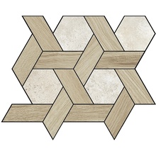 La Fabbrica Ava Il Cerreto С000511012 MOSCP02_Decoro/Chardonnay_beige_nat Mozaikk 26x30 cm, Italia, under betong - foto 1 - foto 1