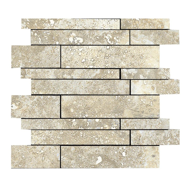 La Fabbrica Ava Imperial С000511103 155343_Navona_nat_muretto_rett Mosaic 30x30 cm, Italy, travertine - photo 1 La Fabbrica Ava Imperial С000511103 155343_Navona_nat_muretto_rett Mosaic 30x30 cm, Italy, travertine - photo 1