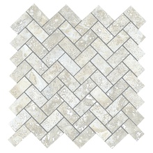 La Fabbrica Ava Imperial С000511087 155302_Trevi_nat_spinadipesce_rett Mozaik 30,5x30,5 cm, Italien, andra typer av marmor - foto 1 - foto 1