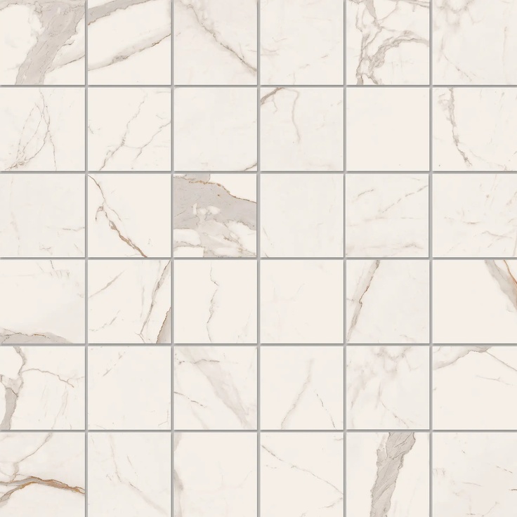 La Faenza Bianco С000415735 MK.CAL BO 30 Mosaic 30x30 cm, Italy, calacatta marble - photo 1 La Faenza Bianco С000415735 MK.CAL BO 30 Mosaic 30x30 cm, Italy, calacatta marble - photo 1