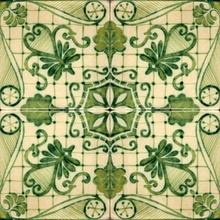 Le Nid Natura С000536821 SQ14-v 20 1.9_Sq14-V201.9_VerdeCollina Floor tile 20x20 cm, Italy, crackle - photo 1 - photo 1
