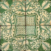 Le Nid Natura С000622121 SQ16-V_Sq16-V_verdecollina Floor tile 20x20 cm, Italy, crackle - photo 1 - photo 1