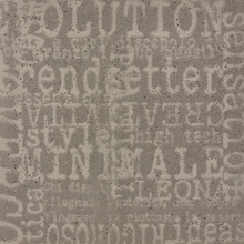 Leonardo Overcome С000470066 LETTERS 120G RM keramisk granitt 120x120 cm, Italia, under betong - foto 1 - foto 1