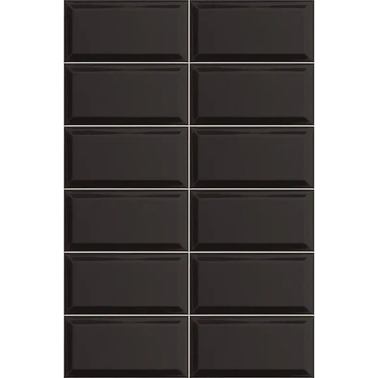 Mainzu Plus Bissel С000590458 PT00184_BISSEL NEGRO 10x20 stěnová dlaždice 10x20 cm, Španělsko, jednobarevný - fotografie 1 Mainzu Plus Bissel С000590458 PT00184_BISSEL NEGRO 10x20 stěnová dlaždice 10x20 cm, Španělsko, jednobarevný - fotografie 1