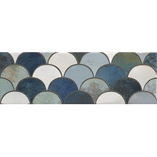 Mainzu Bellagio Escama Blu azulejo de parede 10x30 cm, Espanha, efeito metal - foto 1 - foto 1