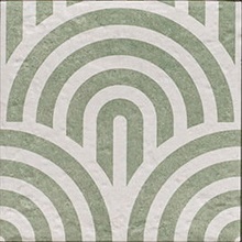 Mainzu Green Garden Decor Green Three porcelain tile 20x20 cm, Spain - photo 1 - photo 1