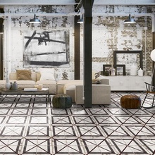 Mainzu Metallici 20x20 см, glazed porcelain stoneware, Spain, metal look - interior photo 1 - photo 4