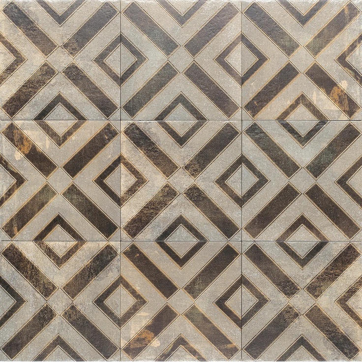 Mainzu Oxo С000611593 PT03783_OXO CROSS 20x20 porcelain tile 20x20 cm, Spain, metal look - photo 1 Mainzu Oxo С000611593 PT03783_OXO CROSS 20x20 porcelain tile 20x20 cm, Spain, metal look - photo 1
