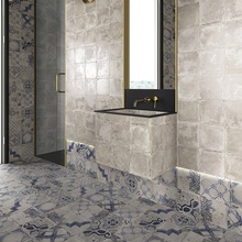 Mainzu Scudo 20x20 см, glazed porcelain stoneware, Spain, concrete - interior photo 1 - photo 1
