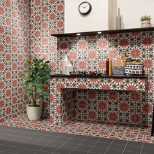 Mainzu Zellige 20x20 см, ceramic, Spain, hydraulic - interior photo 1 - photo 2