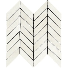 Marazzi Alchimia С000517329 M3SC_AlchimiaMosaicoSpinaWhite30X37 Mozaikk 30x37 cm, Italia, under betong - foto 1 - foto 1