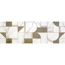 Marazzi Allmarble Wall С000554067 M8T5_AllmarbleWallGoldenWhiteSatinDecoroClub40X120 Decoratie 40x120 cm, Italië, andere soorten marmer - foto 1 - foto 1