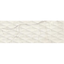 Marazzi Allmarble Wall M6TD Statuario Struttura Pave Satin 3D Rett wandtegel 40x120 cm, Italië, marmerlook - foto 1 - foto 1