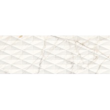 Marazzi Allmarble Wall M6TK Golden White Struttura Pavé Satin 3D wandtegel 40x120 cm, Italië, marmerlook - foto 1 - foto 1