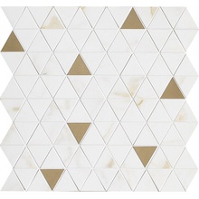 Marazzi Allmarble Wall M8H1 Golden White Sat. Mosaico Tria Mozaïek 40x43 cm, Italië, mozaieklook - foto 1 - foto 1