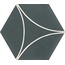 Marazzi Cementum С000570151 M9W2_CementumIndigoDecoroArco21X18,2 porcelain tile 18,2x21 cm, Italy, concrete - photo 1