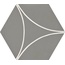 Marazzi Cementum С000570150 M9W1_CementumLeadDecoroArco21X18,2 porcelain tile 18,2x21 cm, Italy, concrete - photo 1