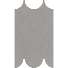 Marazzi Cementum С000570159 M9Y1_CementumNickelMosaicoCerchi23,8X41,4 Mosaico 23,8x41,4 cm, Itália, concreto - foto 1 - foto 1