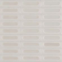 Marazzi Confetto С000578807 MEUV_ConfettoBiancoStr.3DSavoiardo5X15 porcelain tile 5x15 cm, Italy, monochrome - photo 1 - photo 1