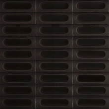 Marazzi Confetto С000578809 MEUX_ConfettoNeroStr.3DSavoiardo5X15 porcelain tile 5x15 cm, Italy, monochrome - photo 1 - photo 1