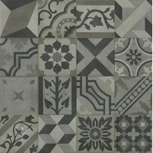 Marazzi D_Segni Blend С000525692 M60C_D_segniBlendDecoroMixCarbone20X20 porcelanato 20x20 cm, Italia, imitación de azulejos hidráulicos - foto 1 - foto 1