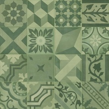 Marazzi D_Segni Blend С000525689 M608_D_segniBlendDecoroMixVerde20X20 porcelanato 20x20 cm, Italia, imitación de azulejos hidráulicos - foto 1 - foto 1