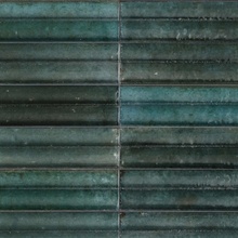 Marazzi Lume MP96 Blue 3D Swing Lux str porcelain tile 6x24 cm, Italy, brick  - photo 1 - photo 2