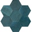 Marazzi Lume С000631427 MFFF_Lume Esagona Blue 21x18,2 porcelain tile 18,2x21 cm, Italy - photo 1