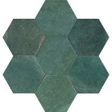 Marazzi Lume С000631426 MFFG_Lume Esagona Green 21x18,2 keramisk granitt 18,2x21 cm, Italia - foto 1 - foto 1