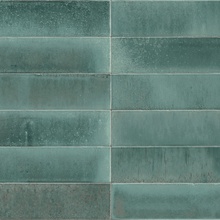 Marazzi Lume MA9N Turquoise Lux porcelain tile 6x24 cm, Italy, brick  - photo 1 - photo 2