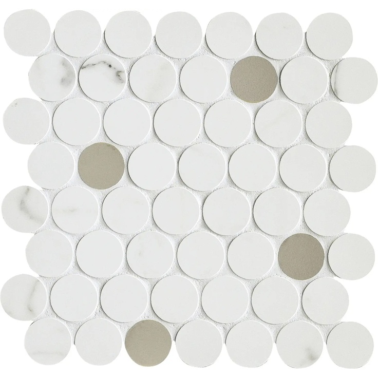 Marazzi Magnifica С000503154 M8FT_MagnificaStatuarioMosaicoCircle31X31 Mosaic 31x31 cm, Italy, statuario - photo 1 Marazzi Magnifica С000503154 M8FT_MagnificaStatuarioMosaicoCircle31X31 Mosaic 31x31 cm, Italy, statuario - photo 1