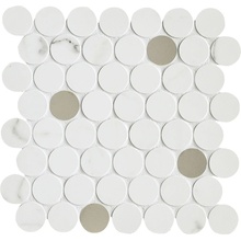 Marazzi Magnifica С000503154 M8FT_MagnificaStatuarioMosaicoCircle31X31 Mozaikk 31x31 cm, Italia, statuario - foto 1 - foto 1