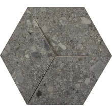 Marazzi Mystone Ceppo di Gré С000506952 M0KK_CeppoDiGreDecoro3DAntracite Мозаика 29x33,5 см, Италия, ceppo di gré - фото 1 - фото 1
