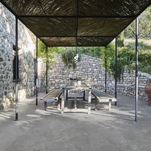 Marazzi Mystone Pietra Ligure20 60x60, unglazed porcelain stoneware, Italy, slate (andesite) - interior photo 1 - 2 Marazzi Mystone Pietra Ligure20 60x60, unglazed porcelain stoneware, Italy, slate (andesite) - interior photo 1 - photo 2