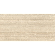 Marazzi Mystone Travertino С000530820 M9P9_MystoneTravertinoClassicoStrutt.3DRighe30X60 Керамогранит 30x60 см, Италия, травертин - фото 1 - фото 1