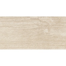 Marazzi Mystone Travertino С000530821 M9PA_MystoneTravertinoNavonaStrutt.3DRighe30X60 Керамогранит 30x60 см, Италия, травертин - фото 1 - фото 1