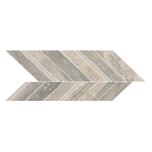 Marazzi Mystone Travertino С000530828 M9Q6_MystoneTravertinoSilverMosaicoFreccia19,8X52,1 Мозаика 19,8x52,1 см, Италия, травертин - фото 1 - фото 1