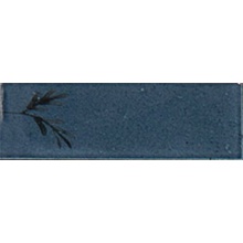 Marazzi Rice M96W Blu Dec Leaf Lux gres porcelanato 5x15 cm, Itália, nenhum - foto 1 - foto 1