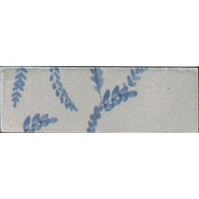 Marazzi Rice M96V Grigio Decoro Leaf Lux Decoração 5x15 cm, Itália, nenhum - foto 1 - foto 1