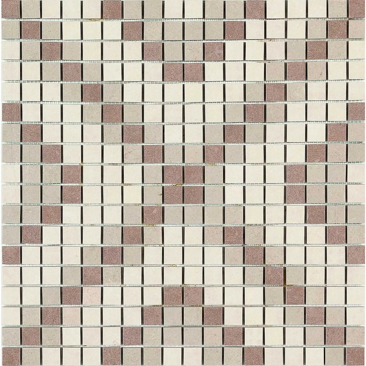 Marazzi Stone_art С000489785 M09V_Stone_artIvory/TaupeMosaico Mosaic 40x40 cm, Italy, limestone - photo 1 Marazzi Stone_art С000489785 M09V_Stone_artIvory/TaupeMosaico Mosaic 40x40 cm, Italy, limestone - photo 1