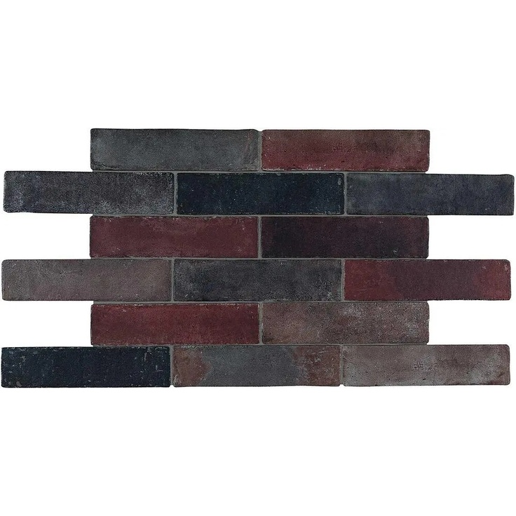 Marazzi Terramix С000489792 MMKW_TerramixNero porcelain tile 7x28 cm, Italy, brick - photo 1 Marazzi Terramix С000489792 MMKW_TerramixNero porcelain tile 7x28 cm, Italy, brick - photo 1
