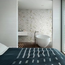 Marazzi White Deco 60x180 см, ceramic, Italy, monochrome - interior photo 1 - photo 2