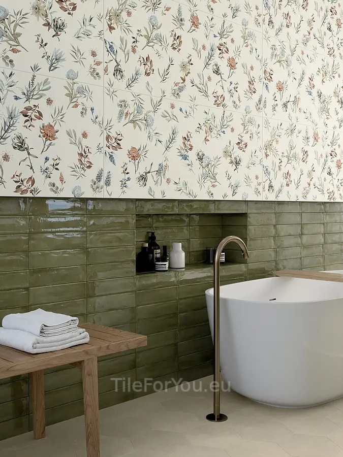 Marca Corona Mirabilia 50x120 см, керамика, Италия, моноколор - фото интерьера 1