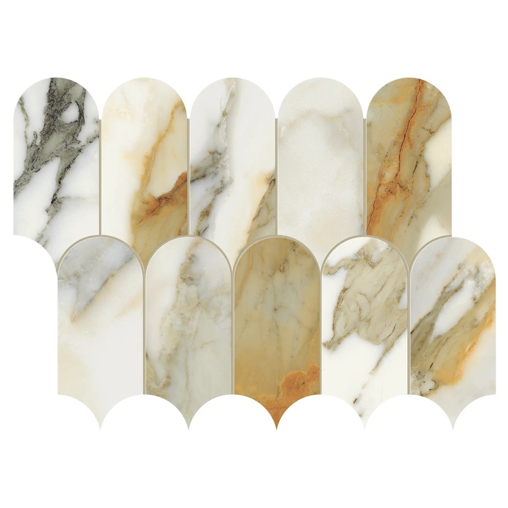 Marca Corona Scultorea С000604696 J585_SCULT. CALACATTA VENA ANTICA TESS. ARCO REFLEX Mozaika 30,3x41,2 cm, Itálie, calacatta mramor - fotografie 1 Marca Corona Scultorea С000604696 J585_SCULT. CALACATTA VENA ANTICA TESS. ARCO REFLEX Mozaika 30,3x41,2 cm, Itálie, calacatta mramor - fotografie 1