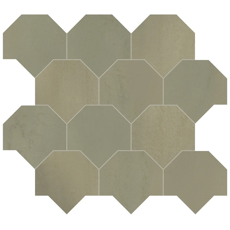 Marca Corona Vulcanica С000601930 J695_VULCANICA OTTONE SCAGLIE Mosaic 43,9x49,3 cm, Italy, metal and rust - photo 1